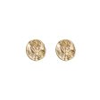 18K Gold-Plated Rose Stud Earrings Fashion