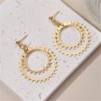 18K Gold-Plated Gear Drop Earring Online