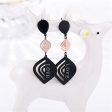 18K Rose Gold-Plated & Black  Love  Laurel Drop Earrings Supply