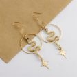 18K Gold-Plated Snake Star Drop Earrings Online Sale