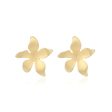 18K Gold-Plated Tropical Flower Stud Earrings Supply