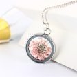 Silver-Plated & Pink Baby S-Breath Necklace Discount