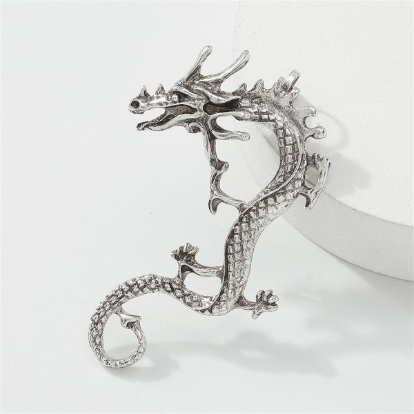 Silver-Plated Dragon Ear Cuff For Sale