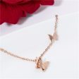 18K Rose Gold-Plated Double Butterfly Bracelet Sale