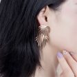 18K Gold-Plated Dual Coconut Tree Drop Earrings Fashion