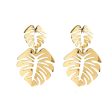 18K Gold-Plated Palm Leaves Drop Earrings Online Sale