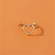 18K Gold-Plated Open Heart Ear Cuff Hot on Sale