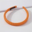 Orange Textured Hard Headband Discount