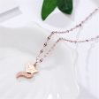 18K Rose Gold-Plated Fox Pendant Necklace Online