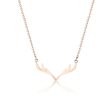 18K Rose Gold-Plated Antler Pendant Necklace Hot on Sale