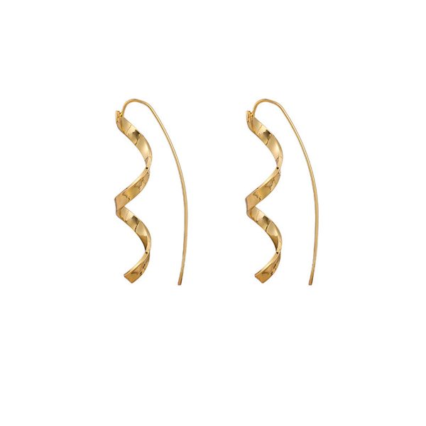 18K Gold-Plated Twisted Threader Earrings Online Hot Sale