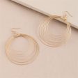 18K Gold-Plated Layered Hoop Drop Earring Supply