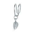 Silver-Plated Leaf Charm Ear Cuff Online