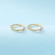 18K Gold-Plated Twine Huggie Earrings Hot on Sale