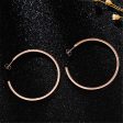 18K Rose Gold-Plated Hoop Earrings For Cheap