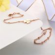 18K Rose Gold-Plated Clover Station Bracelet Online