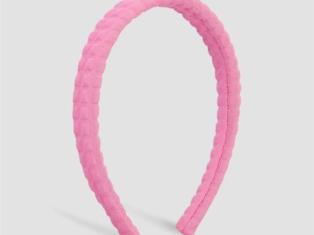 Pink Textured Hard Headband Sale