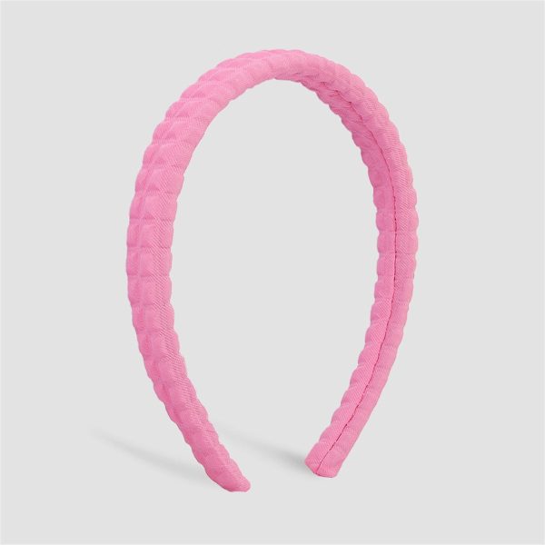 Pink Textured Hard Headband Sale