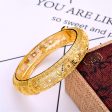 18K Gold-Plated Openwork Hollow Bangle Online