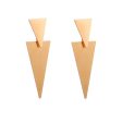 18K Gold-Plated Double Triangle Drop Earrings Online now