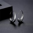 Silver-Plated Smooth Face Huggie Earrings Online Sale