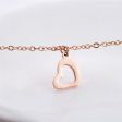 18K Rose Gold-Plated Heartbeat Pendant Necklace Online Hot Sale