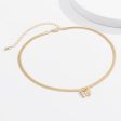 18K Gold-Plated Butterfly Snake Chain Choker Necklace Hot on Sale