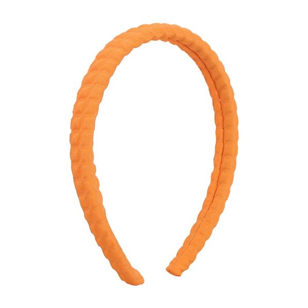 Orange Textured Hard Headband Discount