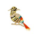 18K Gold-Plated & Cubic Zirconia Bird Brooch Online now