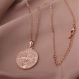 18K Rose Gold-Plated German Coin Pendant Necklace For Discount