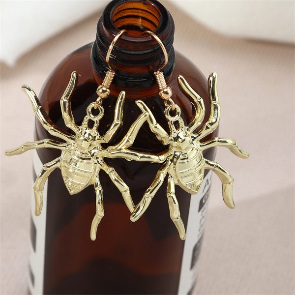 18K Gold-Plated Spider Drop Earrings Sale