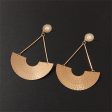 18K Gold-Plated Fan Drop Earrings Online Sale