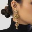 18K Gold-Plated Bead Cluster Drop Earrings Fashion