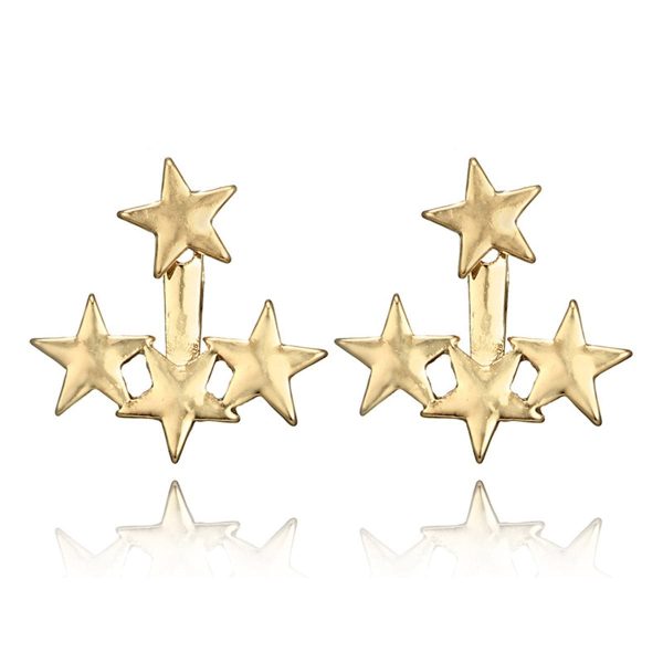 18K Gold-Plated Star Ear Jackets Cheap