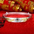 Two-Tone Phoenix Adjustable Bangle For Discount