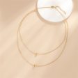 18K Gold-Plated Bead Layered Necklace For Discount