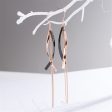 18K Rose Gold-Plated Hook Drop Earring on Sale