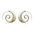 18K Gold-Plated Leaf Swirl Earrings Online now