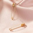 18K Gold-Plated Pin Drop Earrings Online Hot Sale