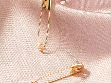 18K Gold-Plated Pin Drop Earrings Online Hot Sale