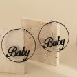 Black  Baby  Hoop Earrings Online Sale