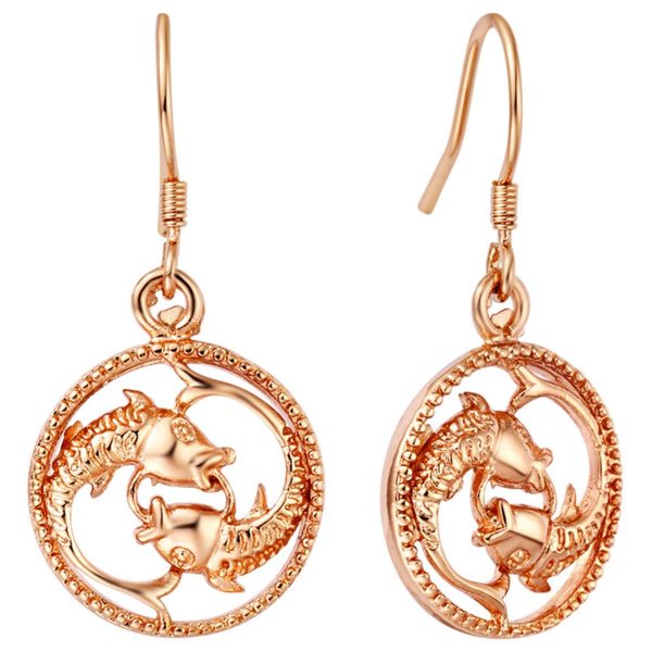 18K Rose Gold-Plated Constellation Drop Earrings For Discount