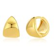 18K Gold-Plated Triangle Huggie Earrings For Cheap