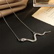 Stainless Steel Snake Bar Necklace Cheap