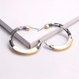 Black Acrylic & 18K Gold-Plated Tortoise-Print Half-Hoop Earrings on Sale