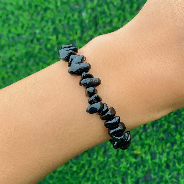 Black Resin Stretch Bracelet Online Hot Sale