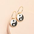 Black & White Yin & Yang Drop Earrings Sale