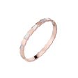 18K Rose Gold-Plated Ladder Bangle For Discount