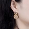 18K Gold-Plated Coin Repoussé Drop Earrings Online Hot Sale