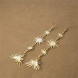 18K Gold-Plated Starburst Link Drop Earrings Online Hot Sale